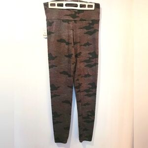 NWT Burgundy Camo Print Leggings